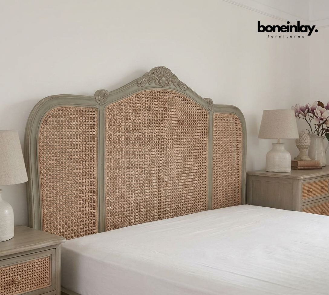 Sage green French Headboard