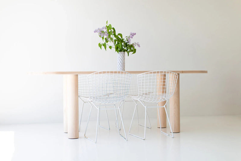 Beautifully Handcrafted Modern Wooden Oval Dining Table Dining table - Bone Inlay Furnitures