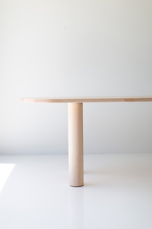 Beautifully Handcrafted Modern Wooden Oval Dining Table Dining table - Bone Inlay Furnitures