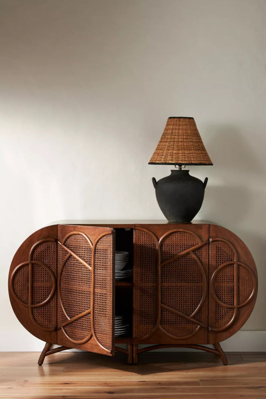 Brown Handmade Designer Ofira Sideboard Buffet Table with Two Door Buffet & Sideboard - Bone Inlay Furnitures