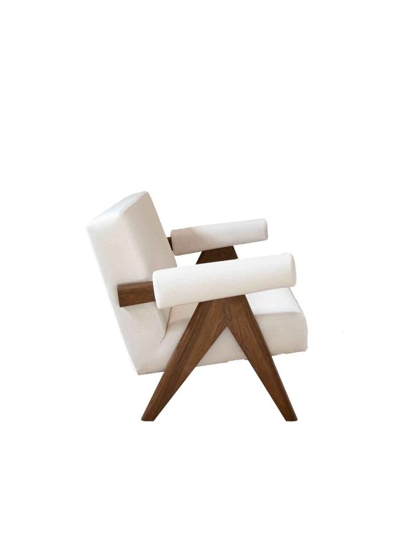Designer Handmade Arm White Cushion Sofa Sofa - Bone Inlay Furnitures