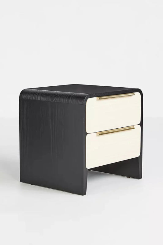 Designer Handmade Nightstand Table with Two Drawer Nightstand - Bone Inlay Furnitures