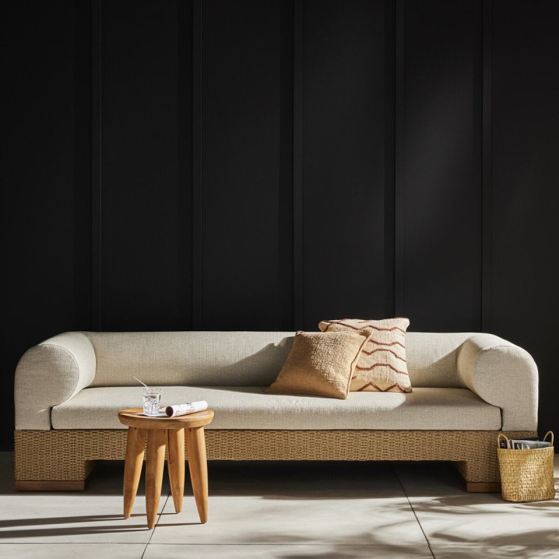 Designer Handmade Wooden Outdoor Sofa Sofa - Bone Inlay Furnitures
