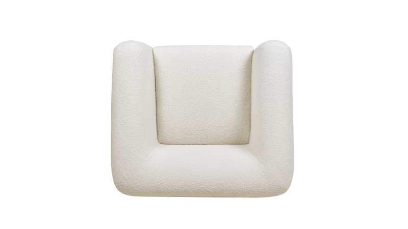 Designer Single Seater Crosby Occasional Armchair in Raw Sugar Chair - Bone Inlay Furnitures