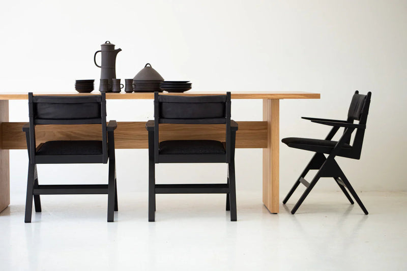 Elegant Handcrafted Modern Solid Teak Wood Dining Table Dining table - Bone Inlay Furnitures