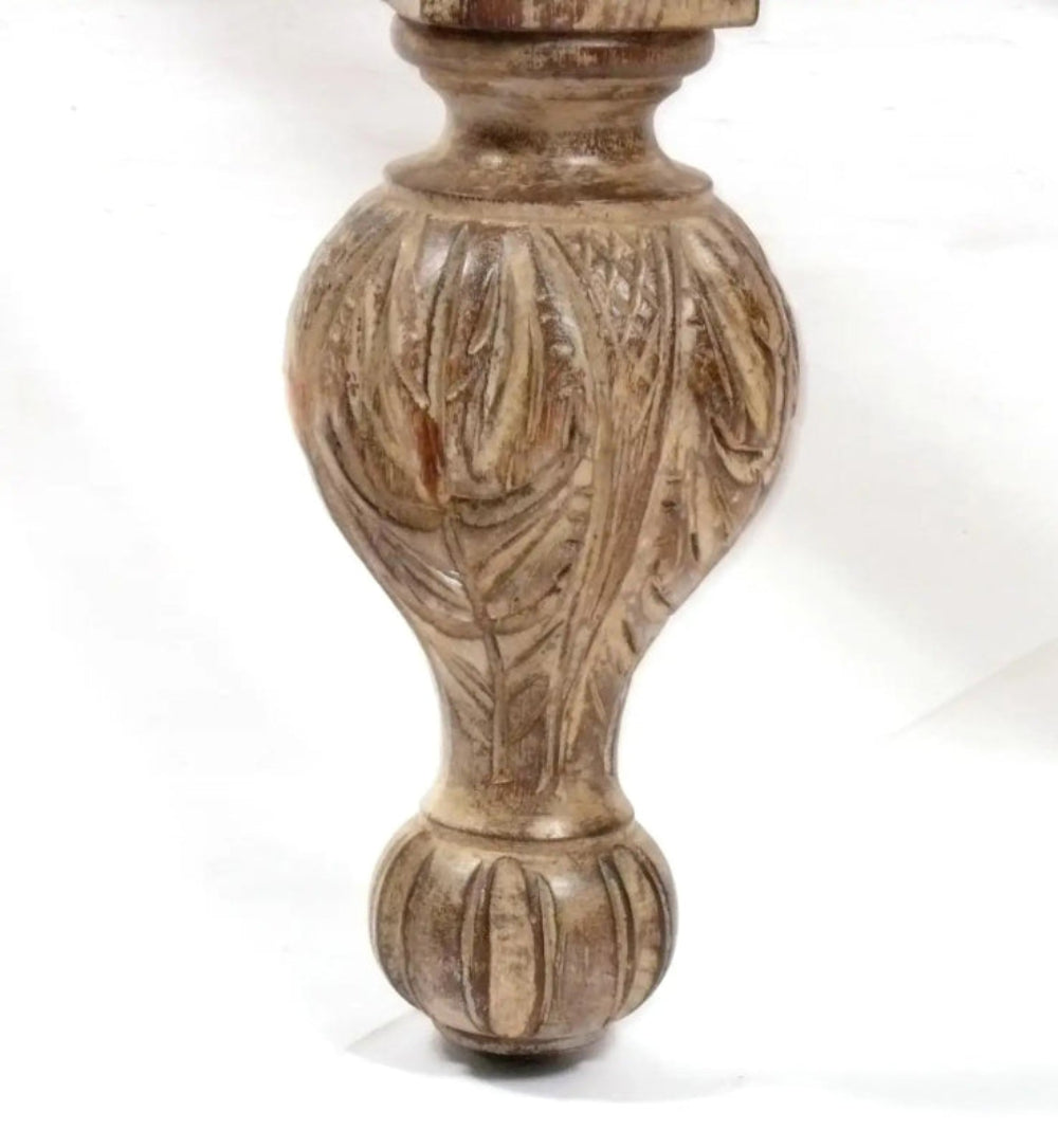 Elegant Handmade Carved Solid Wood Ninteenth Century Inspired French Daybed Daybed - Bone Inlay Furnitures