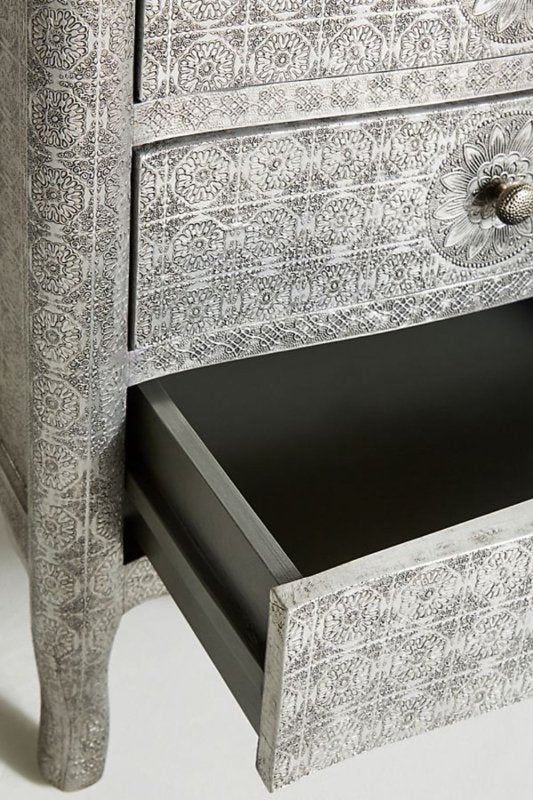 german-silver-embossed-nightstand-with-three-drawer