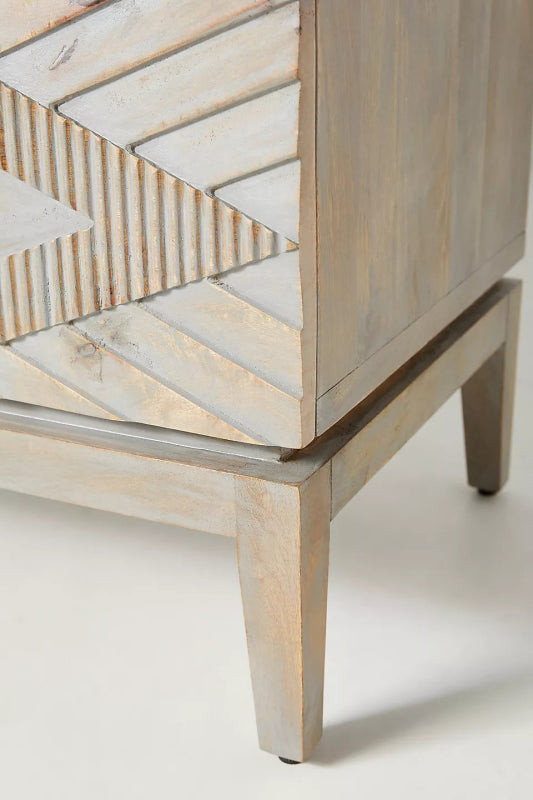 Hand Carved Samuel Six - Drawer Dresser | Large Storage Furniture Chest of Drawers - Bone Inlay Furnitures