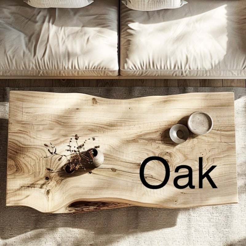 Hand - Crafted Slab Organic Shape Natural Wood Centre Table Coffee Table - Bone Inlay Furnitures