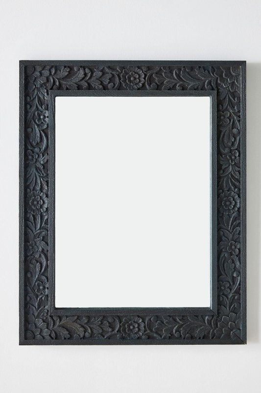 Handcarved Lombok Mirror Frame | Bathroom Mirror Frame mirror frame - Bone Inlay Furnitures