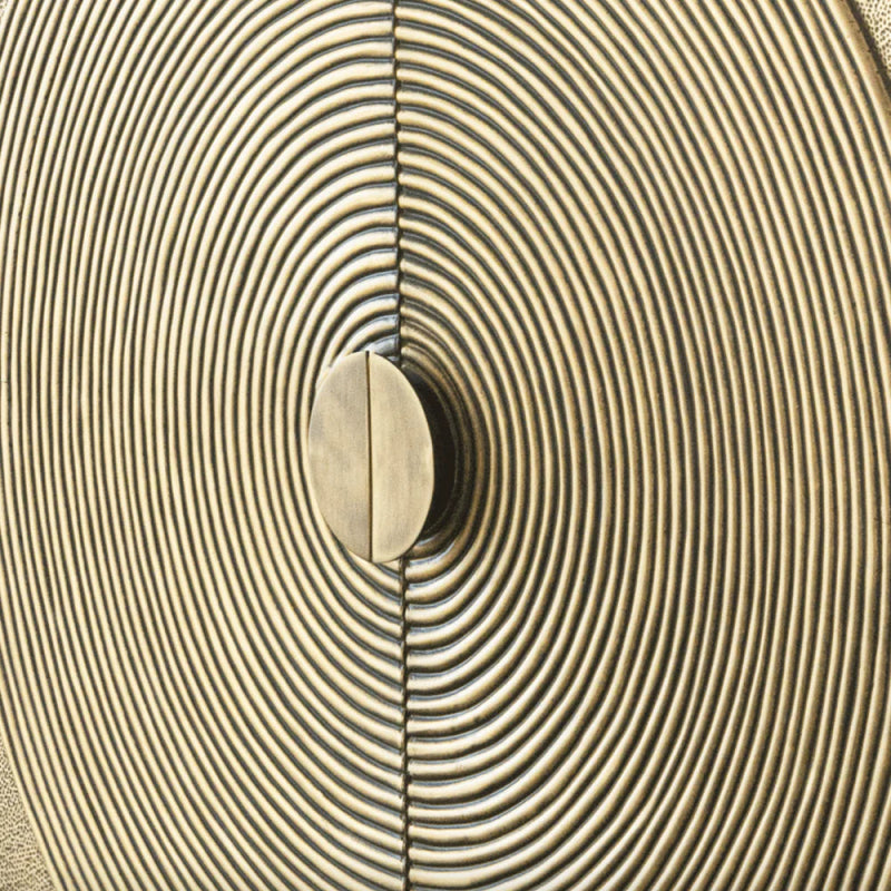 Handmade Brass Golden Metal Cabinet with Two Door Cabinet