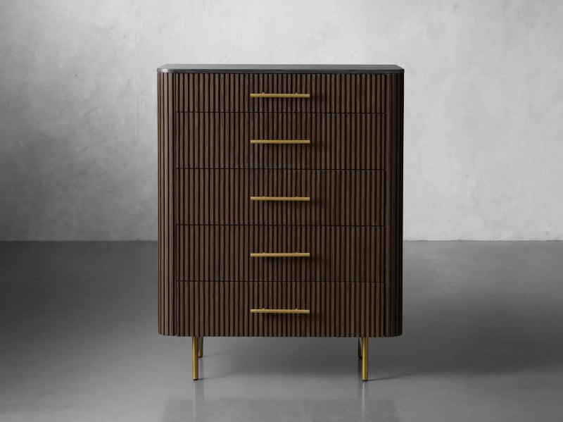 Handmade Designer Five Drawer Dresser chest of drawers - Bone Inlay Furnitures