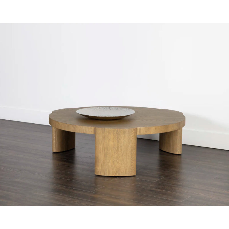 Handmade Designer Natural Wooden Oval Legs Coffee Table for Living Room Coffee Table - Bone Inlay Furnitures