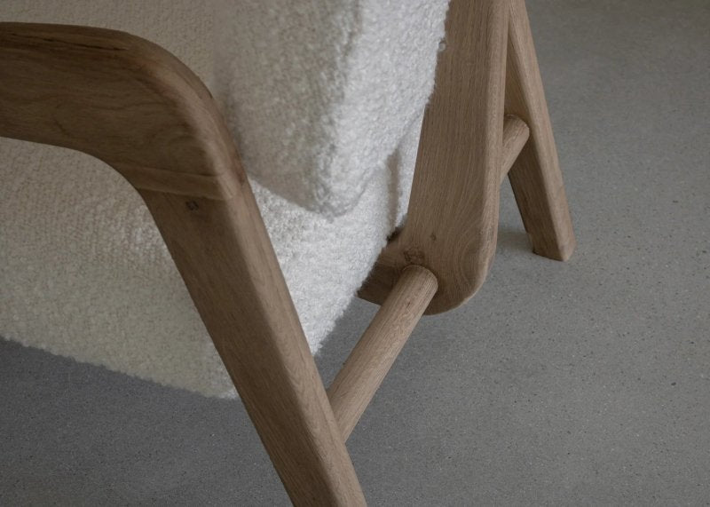 Handmade Designer Upholstered Lounge Armchair Chair - Bone Inlay Furnitures