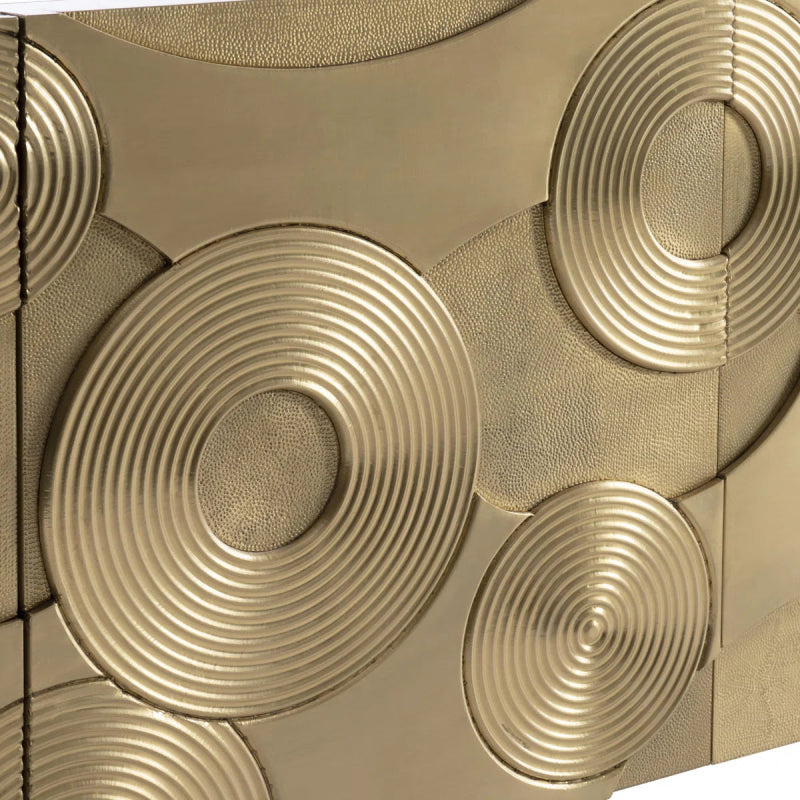 Handmade Embossed Metal Storage Credenza | Designer Sideboard Cabinet Buffet & Sideboard - Bone Inlay Furnitures