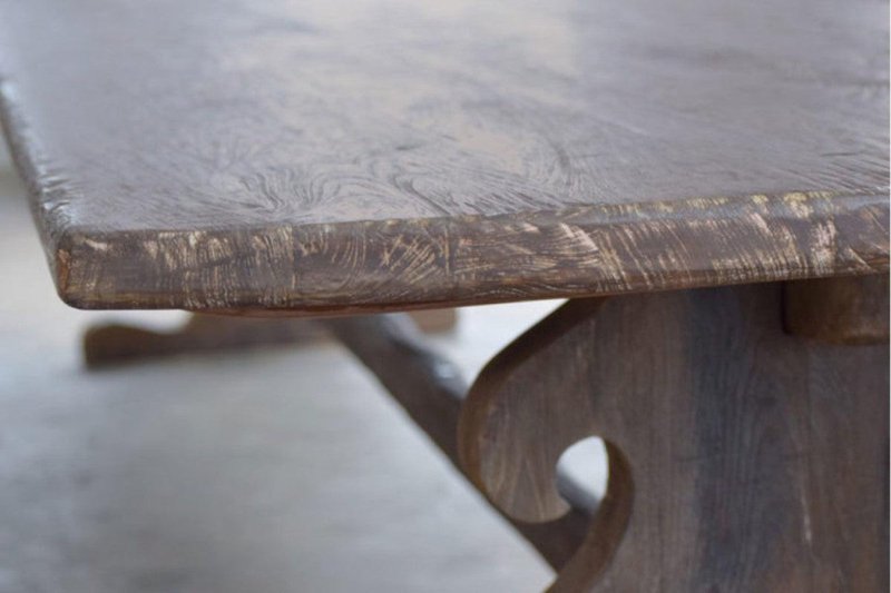 Handmade Indian Designer Wooden Rectangular Dining Table Dining Table - Bone Inlay Furnitures