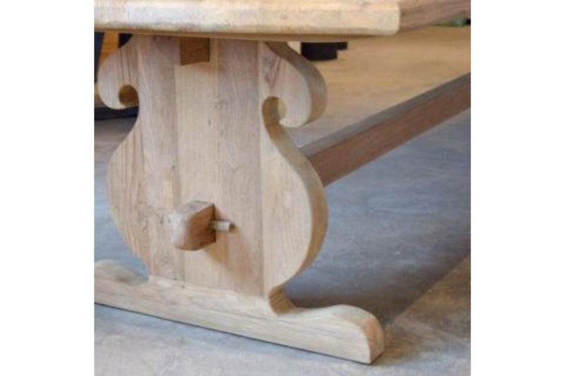 Handmade Indian Designer Wooden Rectangular Dining Table Dining Table - Bone Inlay Furnitures