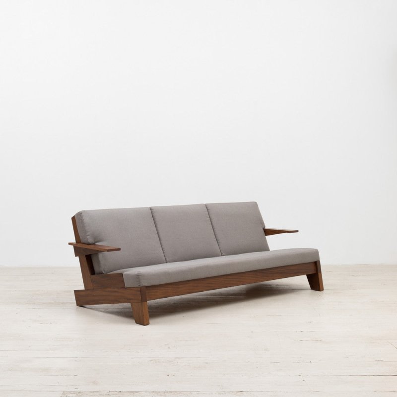 Modern Designer Wooden Lounge Arm Sofa With Upholstery Sofa - Bone Inlay Furnitures