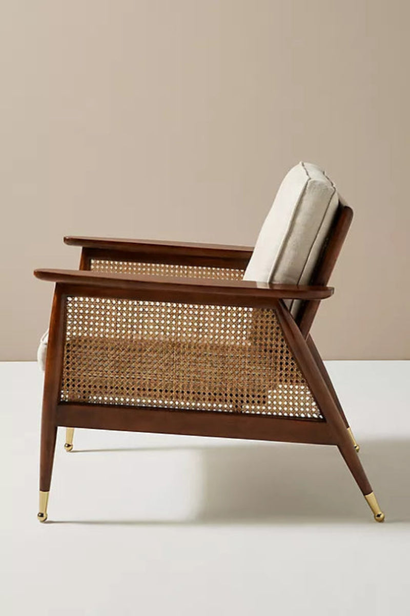 Brass Caped Design Chair