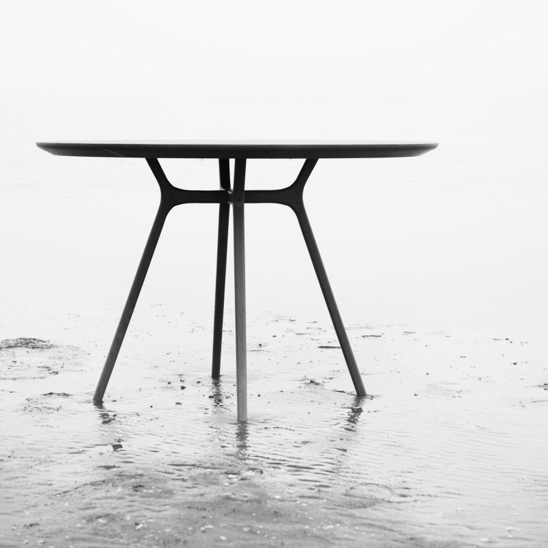Natural Color Solid Wood Designer Dining Table Dining Table - Bone Inlay Furnitures