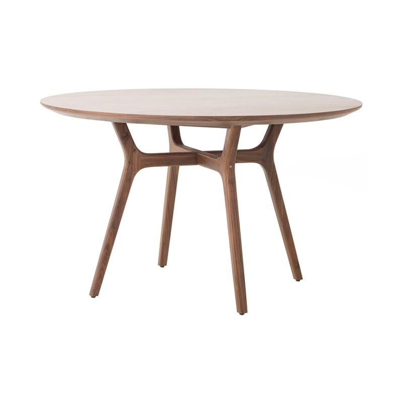 Natural Color Solid Wood Designer Dining Table Dining Table - Bone Inlay Furnitures