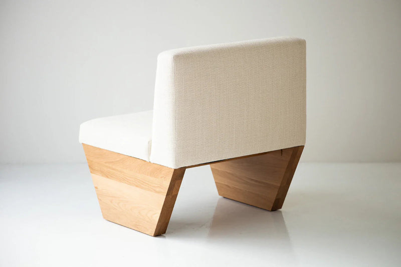 Unique Handmade Modern Lotus Upholstered Wooden Side Chair Chair - Bone Inlay Furnitures