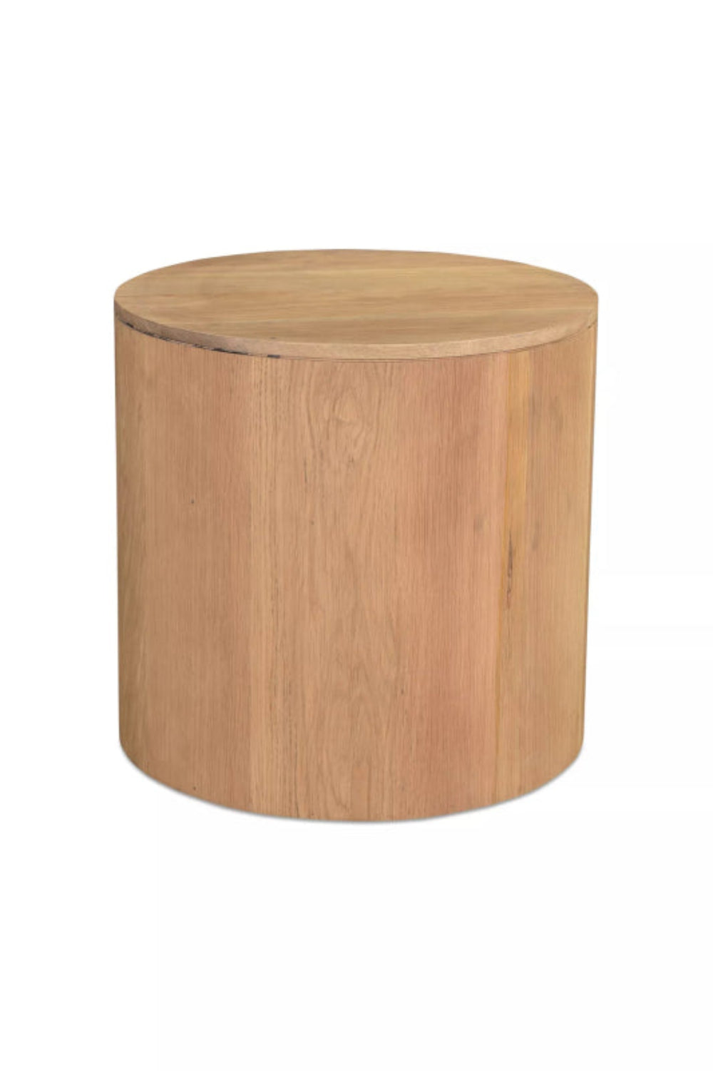 Unique Handmade Solid Wood Round One - Drawer Nightstand Nightstand - Bone Inlay Furnitures