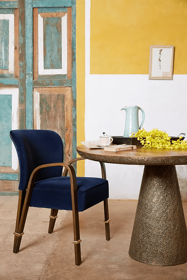 Embossed Floral Outdoor Kitchen Table