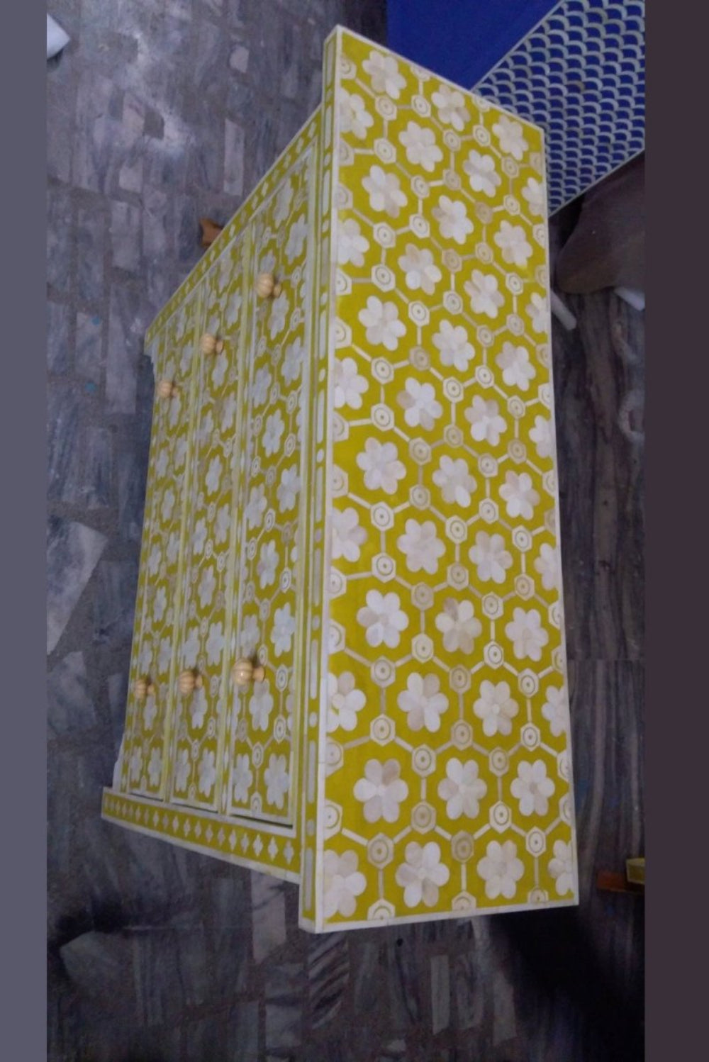 Bone Inlay Chest Of Drawer- Top View