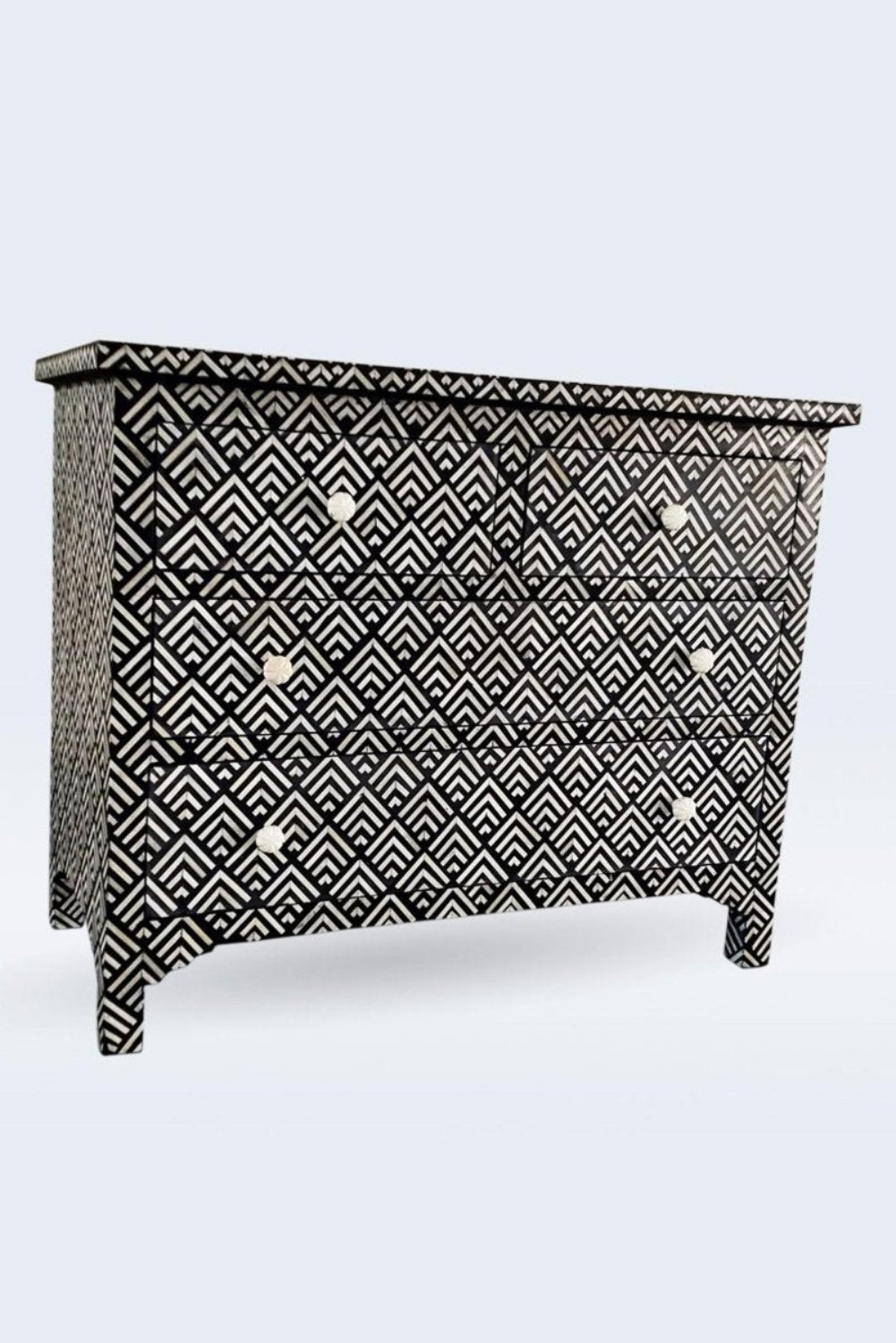 Bone Inlay Chest of 4 Drawers