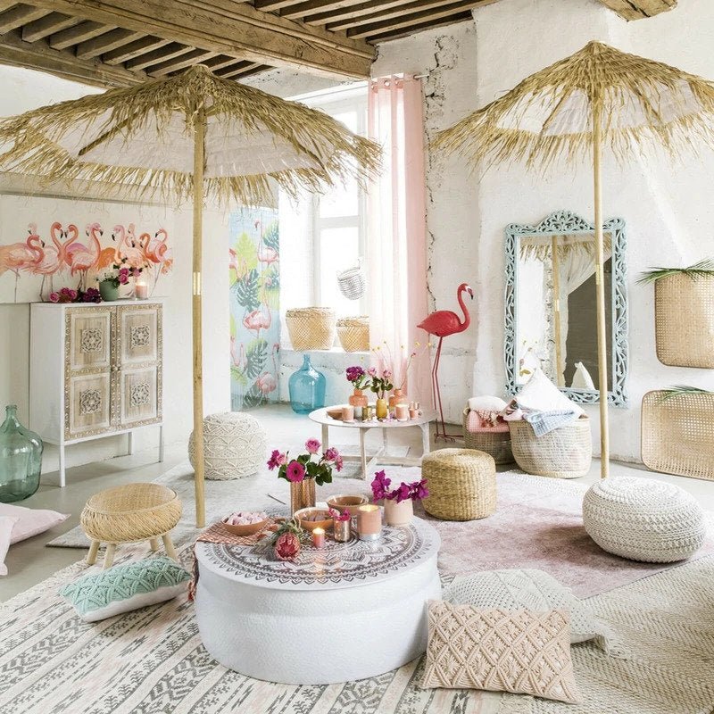 Floral Design Hand Carved Small Sideboard | Handmade Wooden Cabinet Buffet - Bone Inlay Furnitures