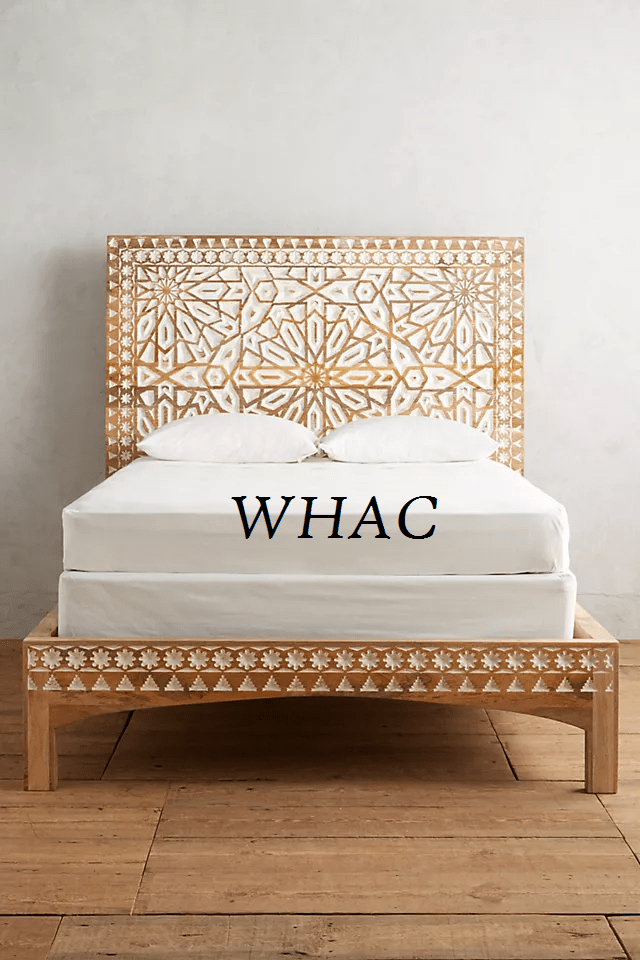 Hand carved bed online frame