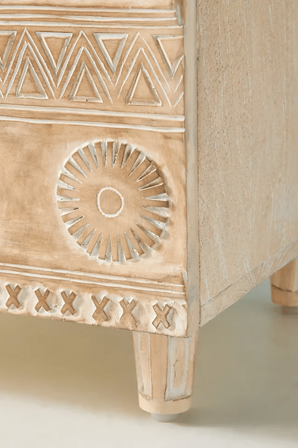 Hand-Carved Antique Nightstand