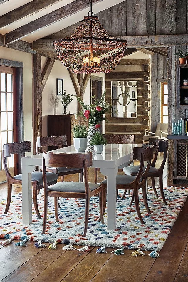 Hand-carved Fable Dining Chair | Handmade Wooden Dining Chair | Indian Furniture Dining Table - Bone Inlay Furnitures