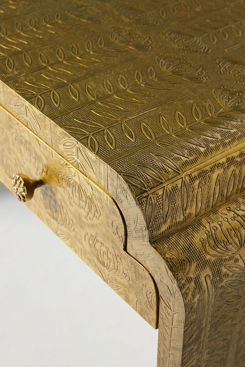 Hand-Embossed Console Table