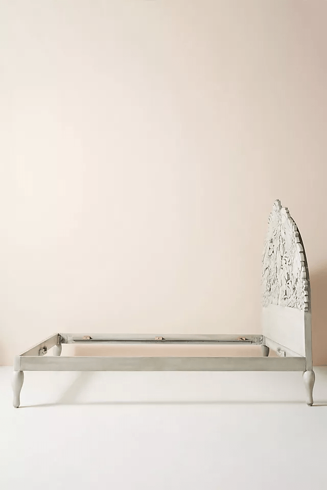 Handmade Hand Carved Treescape Bed | Handmade Wooden Bedroom Decor Bed - Bone Inlay Furnitures