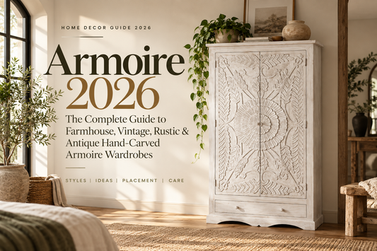 Armoire 2026: The Complete Guide to Farmhouse, Vintage, Rustic & Antique Hand-Carved Armoire Wardrobes