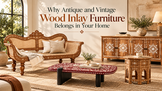 Why Antique and Vintage Wood Inlay Furniture Belongs in Your Home