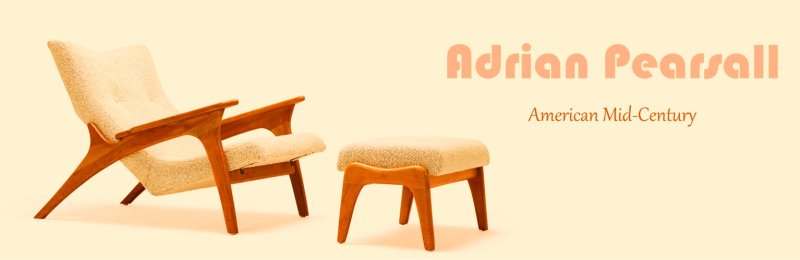 Adrian Pearsall: American Mid-Century Drama Meets Global Craftsmanship - Bone Inlay Furnitures