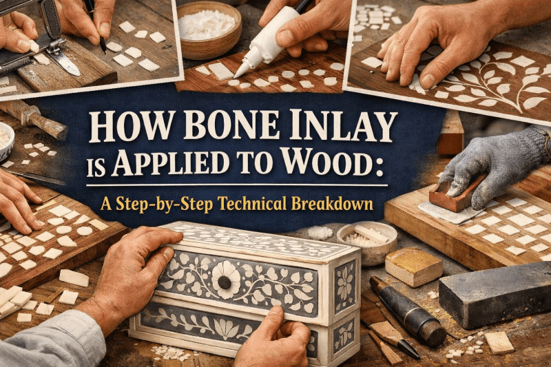 How Bone Inlay Is Applied to Wood: A Step-by-Step Technical Breakdown - Bone Inlay Furnitures