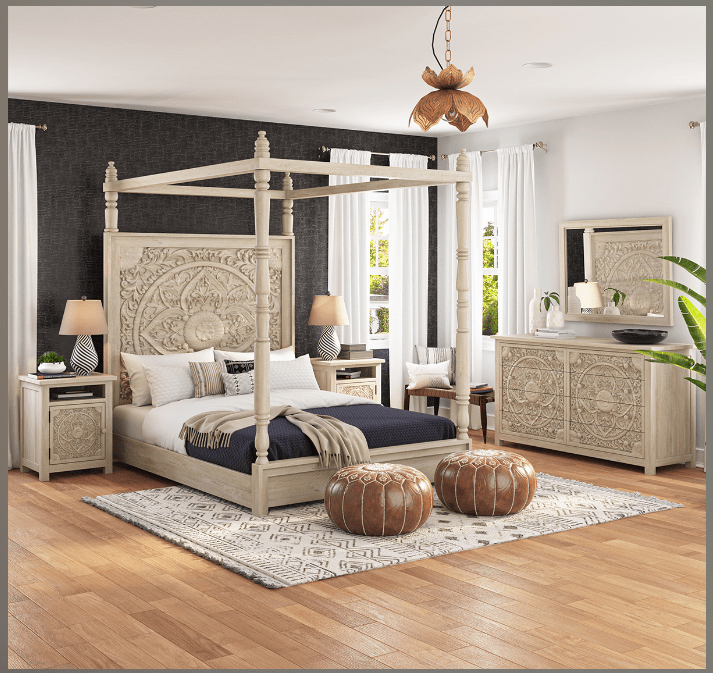 ✨ The Canopy Comeback: Why This Iconic Bed is The Must-Have for 2026 - Bone Inlay Furnitures