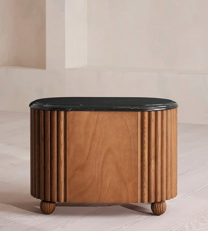 Designer Solid Wooden Bedside Nightstand Table 