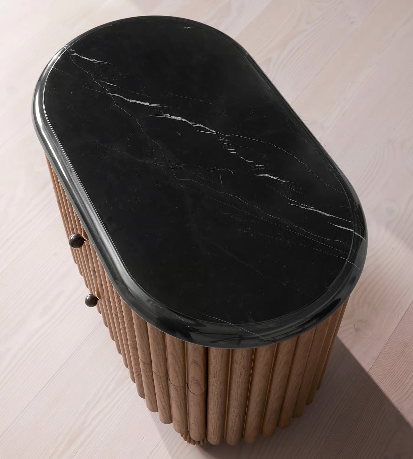 Designer Solid Wooden Bedside Nightstand Table 