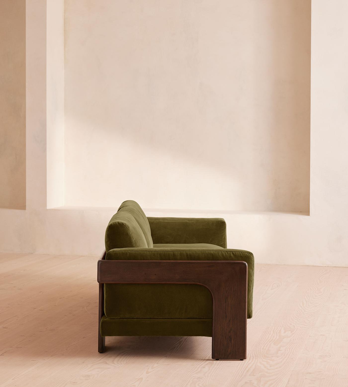 Designer Handmade Marcia Three - Seater Sofa with Reversible seat cushions