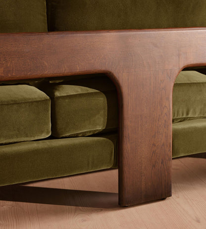 Designer Handmade Marcia Three - Seater Sofa with Reversible seat cushions