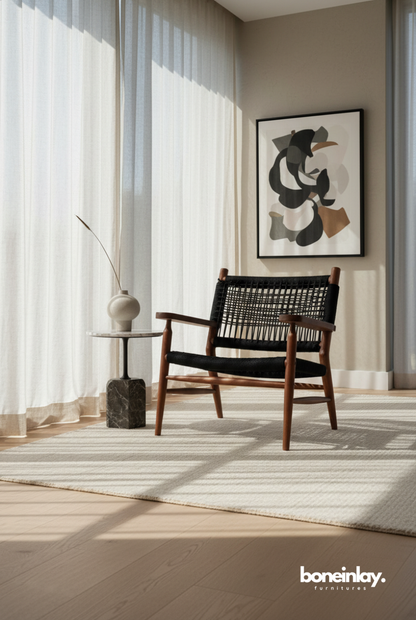 Handmade Wooden Rope Chair