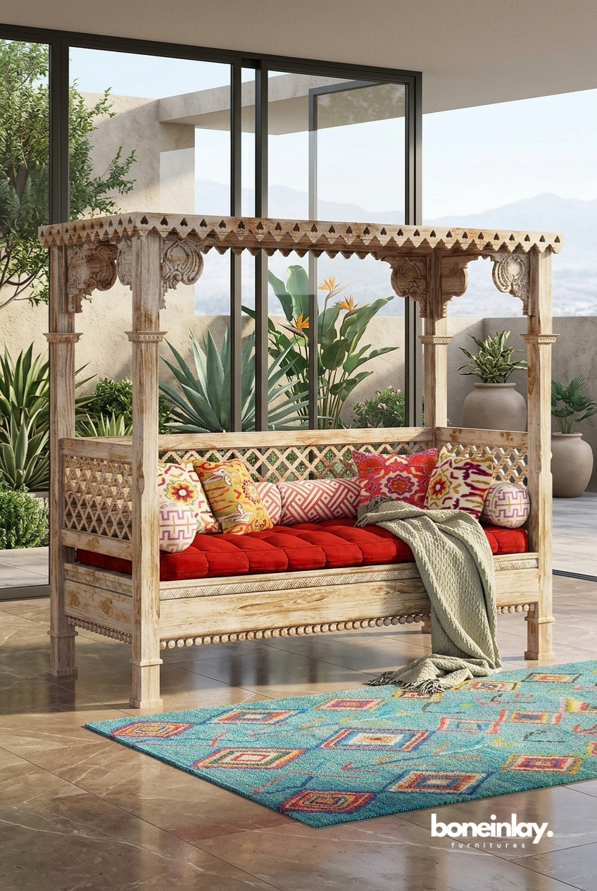 Bohemian Canopy Daybed Swing