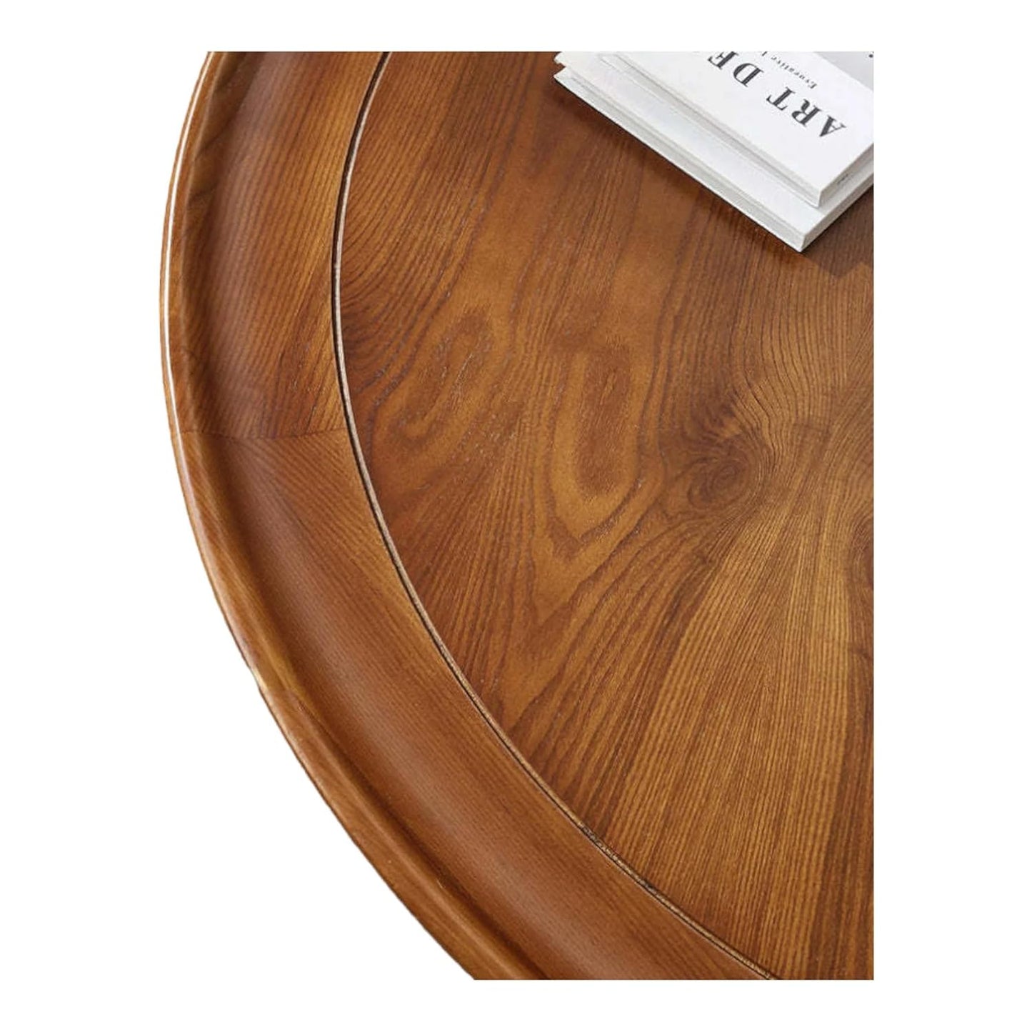 Mango Wood & Rattan Coffee Table
