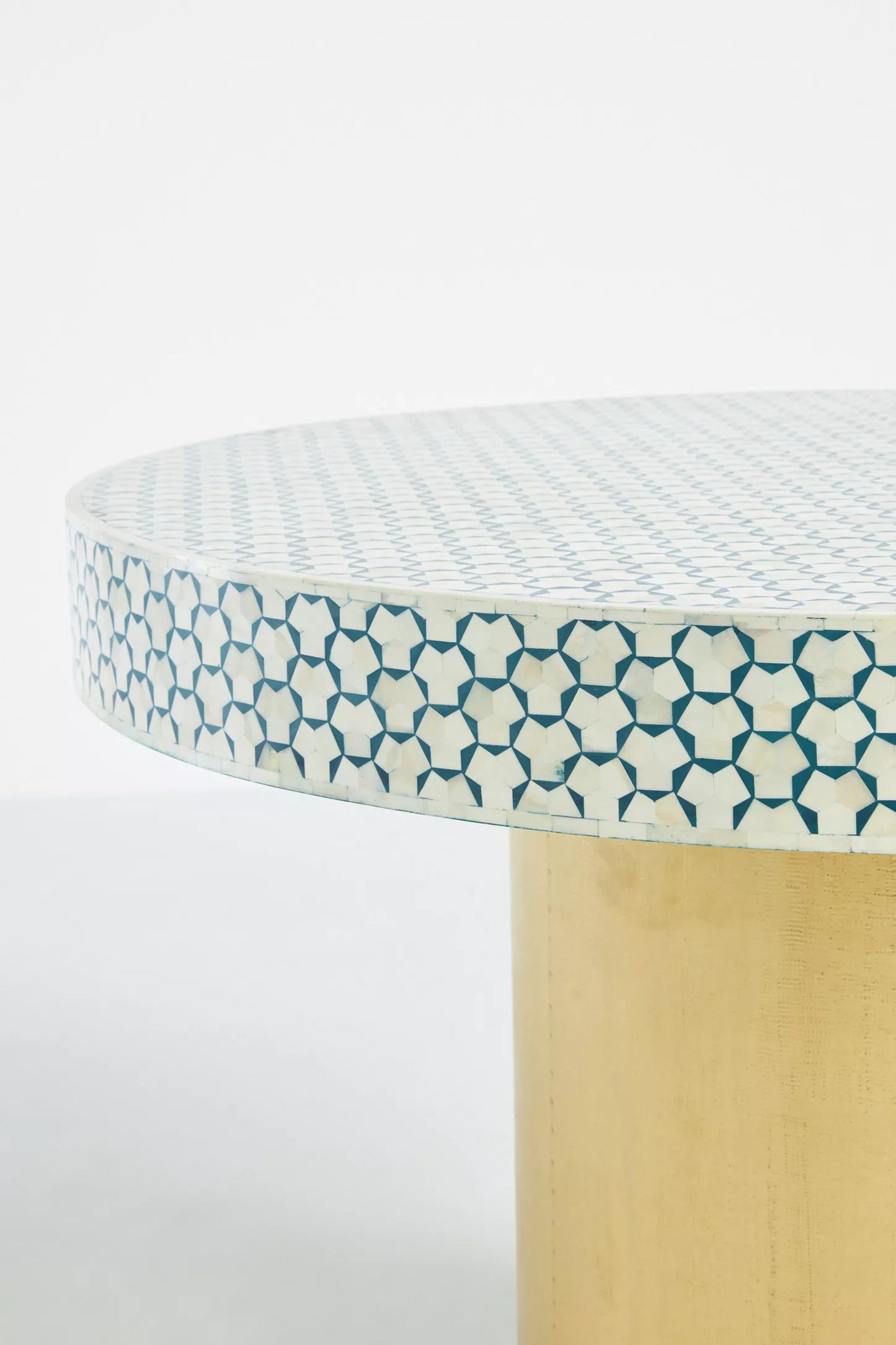 Bone Inlay Round Dining Table