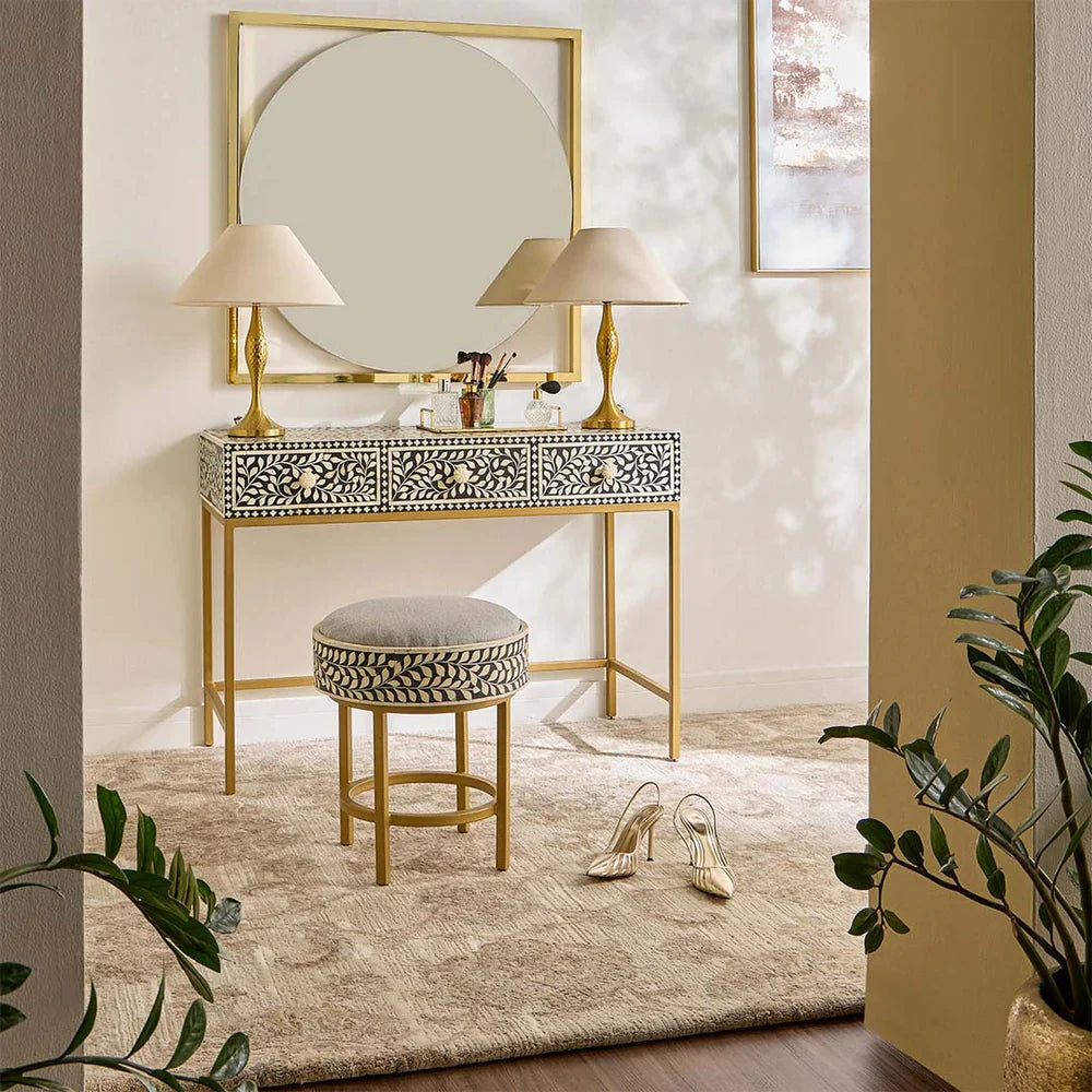 Bone Inlay Stool